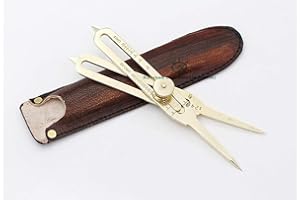 SARA INTERNATIONAL Cyrkiel proporcyjny dla artystów, długość 15,2 cm, profesjonalne narzędzie do rysowania, długość, masywny mosiądz