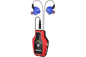 KIMAFUN Un Receptor, Necesita Transmisor para Trabajar 2.4G Inalámbrico In-Ear Monitorización para Ensayo de Banda, Amplificador de Bajo de Guitarra, Parlantes, Grabación, Transmisión en Vivo