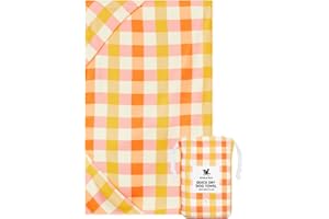 Dock & Bay Pet Towel - Super Absorbent & Quick Drying Dog Towels with Bag - 100% Recycled - Rhubark & Custard, Medium (90x50cm, 35x19)