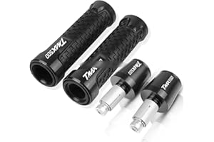 AFGIFT Contrappesi Manubrio Moto per Y┐AMAHA T-Max TMAX 500 2001 2002 2003 2004 2005 2006 2007 Moto Allungabile Leve Freno Frizione Manopole estremità del Manubrio (Size : F)