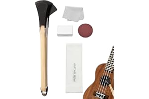 GONTOE Gitarren Bogen Pickaso Gitarrenbogen Doppelseitiger Gitarrenbogen Zupfsaitenwerkzeuge Integriertes Plektrum Plektren Gitarre Zubehör Mit Gitarrenbogen Stoffbeutel Kolophonium Schleifpapier Stoff