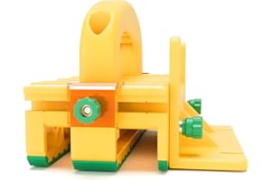 GRR-RIPPER+ by Microjig. Includes SafeRip Kit. Fully Adjustable 3D Push Block for Table Saws, Router Tables, Band Saws, and Jointers. (SKU: GR-100+) Yellow/Green