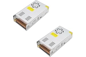 MUYIRTED 2pcs 12 V 30 A 360 W Universal Power Supply Switching Adaptor, Transformer Regulated Switching Power Supply for 3D Printers, Computer Projects, Led Display