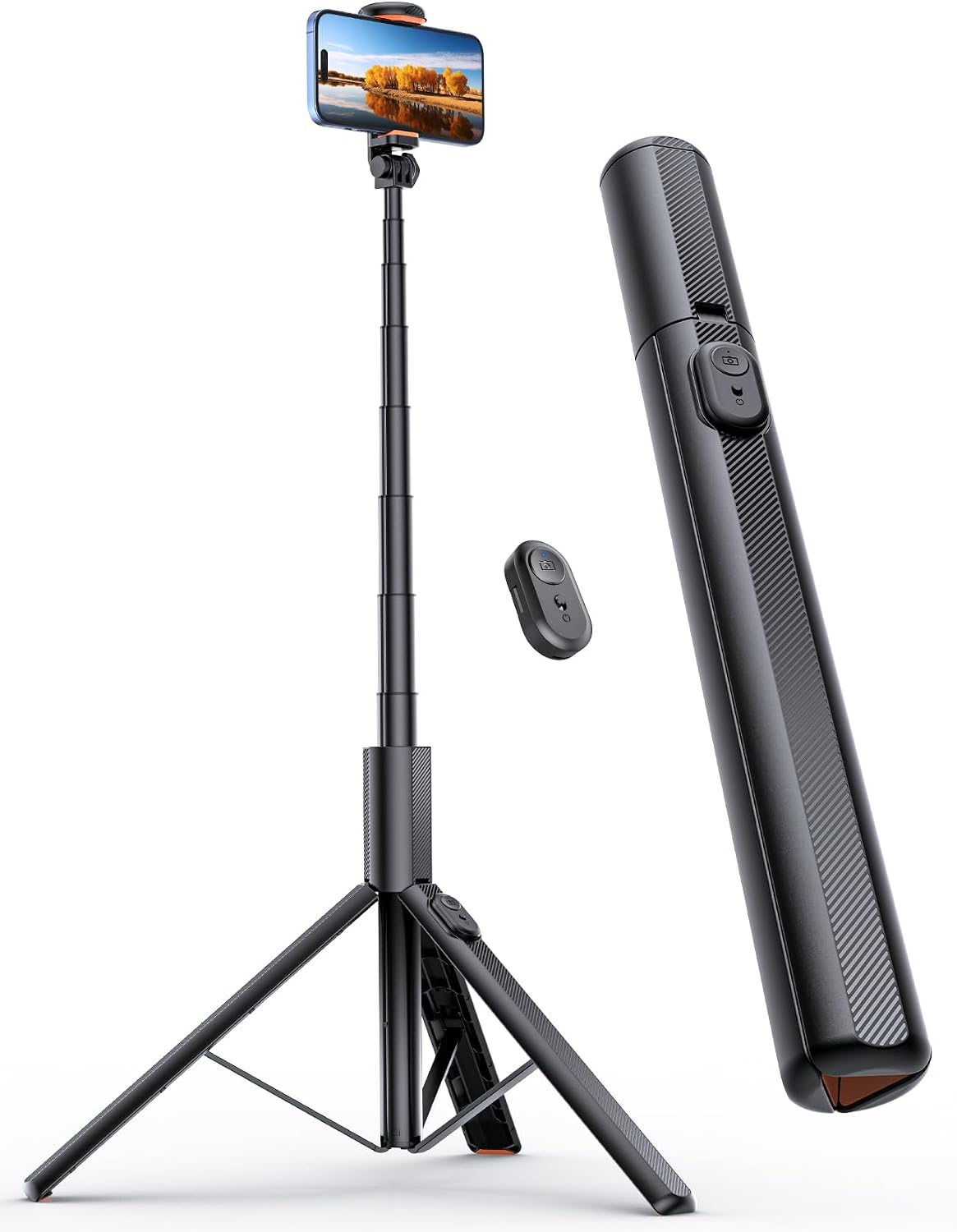 ANXRE 71"/180cm Phone Tripod Monopod, NT79 Extendable Selfie Stick Tripod for Cell Phone＆Camera, Mobile Tripod Stand for Filming, Tripod Stand Holder Compatible with Smartphone Camera