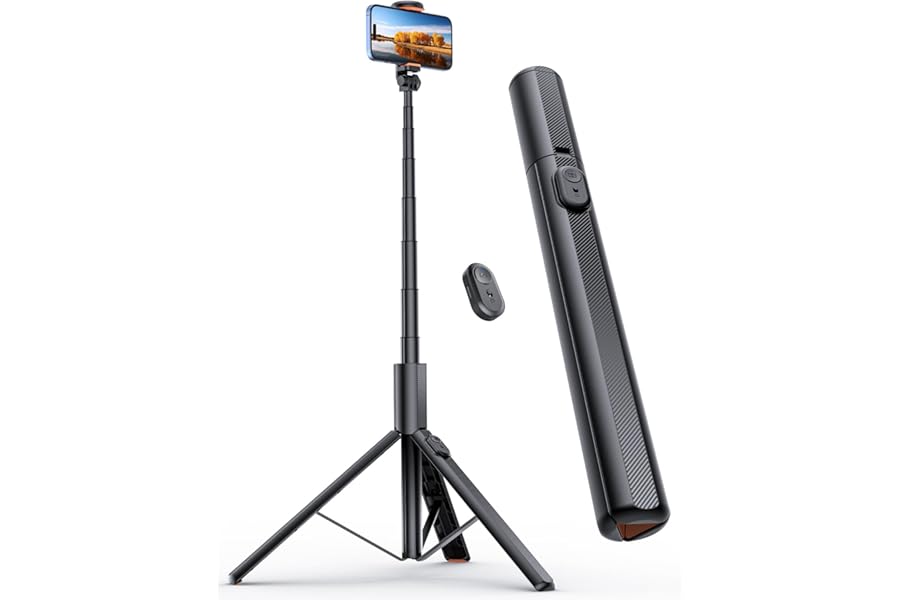 ANXRE 71"/180cm Phone Tripod Monopod, NT79 Extendable Selfie Stick Tripod for Cell Phone＆Camera, Mobile Tripod Stand for Filming, Tripod Stand Holder Compatible with Smartphone Camera