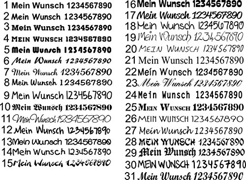 Schiefertafel mit Lasergravur Namensschild Familie und Ihr Namenwunsch - 4