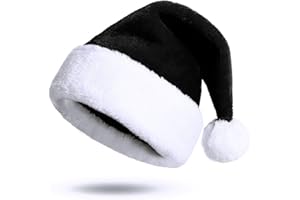 KONVINIT Czapka Świętego Mikołaja, czapki świąteczne, czapka na Boże Narodzenie, dla dorosłych dzieci, luksusowa, pluszowa czapka Świętego Mikołaja, kostium ozdoby świąteczne