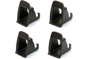 Aiuphing isofix einführhilfe, Unviersal Befestigungssysteme für Autositze, Schwarz (4 Stücke Schwarz)