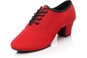 YKXLM Chaussures de Danse Latine Oxford Tissu Chaussures de Danse pour Hommes et Femmes Chaussures de Danse Latines Standard Chaussure,Modèle FR-NJB