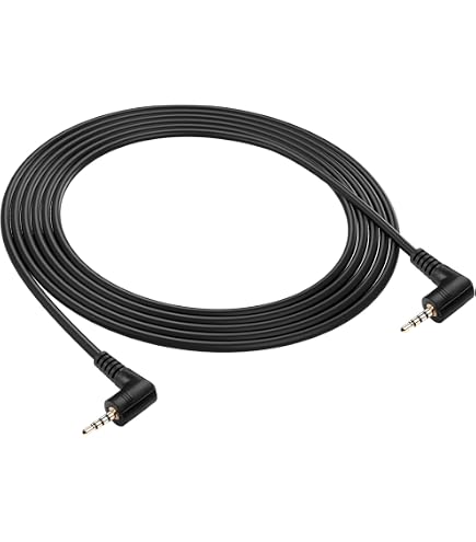 CERRXIAN 2,5 Mm Audiokabel 2er Pack – Spiralkabel Für Kamera, Kopfhörer & Fernbedienungen, 1 M