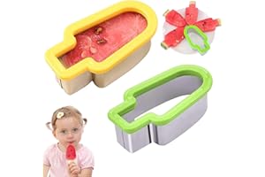 HFYMXNB Cortador de Sandía,Cortador Creativo de Helado,Cortador de Sandía con Forma de Helado Cortador de Sandía con Forma de Helado Herramienta para Fiestas Familiares de Verano (Azul+Verde)，2pcs