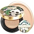 CATKIN Panda Land Foundation Full Coverage, Breathable Cushion Foundation with Nourishing and Long-wearing Formula, Buildable Coverage for Sensitive Skin, 15g*2