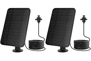 AZURAOKEY Solarpanel für Blink-Kamera im Freien, 4 W, 5 V, Außenkamera, Solarpanel mit 2000 mAh Akku, kompatibel mit Blink Outdoor (4. Generation), 4 m Kabel und Gummistecker, 360° verstellbare