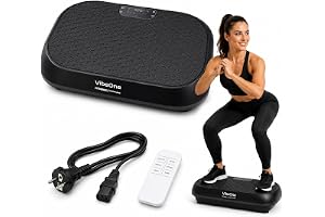 Eurocatch VibeOne Vibrationsplatta fitness - Med fjärrkontroll - 120 nivåer - Helkroppsträning - Fettförbränning