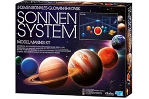 HCM Kinzel 4M Leucht-Sonnensystem Mobile Bastelset - Kreatives Wissenschaftsprojekt für Kinder - Perfekt für Klassenzimmer und Kinderzimmer - 42 x 60 cm