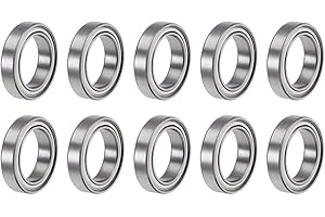 PATIKIL 6701ZZ Z2 12mm x 18mm x 4mm Profonda Scanalatura Sfere Cuscinetti, 10pz Cromo Acciaio per Potenza Trasmissione