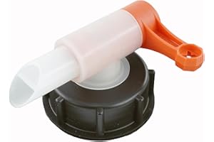 Fittingstore - Robinets d'échappement pour réservoirs en plastique DIN 45/51/61 (pour filetage de réservoir diamètre extérieur : 60,5 mm)