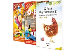 Das O-Ei-A 2er Bundle 2024/25 - Die Jubiläumsausgabe! – O-Ei-A Figuren und O-Ei-A Spielzeug sowie das Buch „50 Jahre Überraschungs-Ei“: Fast 10 € Ersparnis gegenüber Einzelkauf!