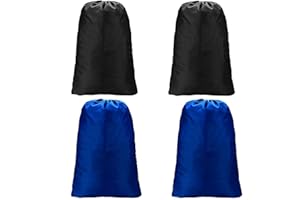 Meowoo Duże podróżne torby na pranie, można prać w pralce torba na brudne pranie sznurek nylon, bardzo duża torba do przechowywania do rysowania dla studentów, mieszkań, podróży, na uczelnię, wakacje -60 × 90 cm