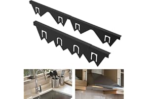 JOKAPY 2Pcs Retractable Stove Gap Fillers,Stove Gap Covers Stainless Steel Stove Counter Gap Cover Heat Resistant,Stove Side Gap Covers Reusable Retractable Length 13.8 to 27.5in for Kitchens Stoves(2PCS)