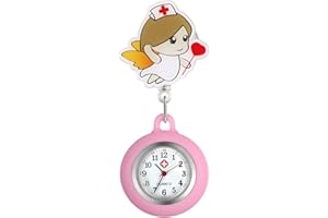 Lancardo Orologio Nurse Quarzo Infermiera Medico Donna Cartone Silicone Quadrante Digitale Non Impermeabile,Colore da scelta