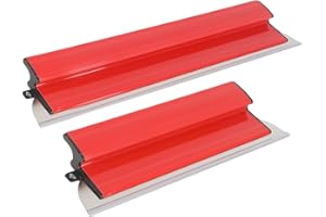 BTSAE Flächenspachtel Set, Spachtel Werkzeug mit 2 Edelstahlklingen (40cm+80cm), Spachtel Set mit Z-Griff, Großflächenrakel für Wand Dekoration (2-teiliges Set)