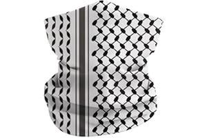 jileijar Polaina de cuello con la bandera de Palestina, bufanda, bandana de Palestina, calentador de cuello, cubierta facial para hombres y mujeres