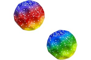 SHENGRUILI 2 Stück Sprünge Gummiball,Astro Jump Ball,Space Ball,Macht Space Bälle Spielzeug,Bounce-Loch-Ball,Space Ball Mini Bouncing Ball Toy,Bounce Ball,Spielzeug Planeten Hüpfbälle für Kinder im Freien
