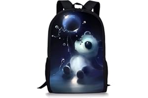 Showudesigns Multicolor Graffiti Backpack for Teen Boys Girls Polyester Fabric