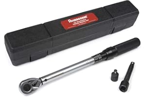 FOURROBBER Clé Dynamométrique 1/2",Clé de Torsion 25-220 Nm, Clé à Cliquet à 45 dents pour Autos,Camion,Motos vélos Précision±4%