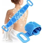 &Ouml;zel &Uuml;retim Back Scrubber Yıkanabilir 70cm x 11cm Silikon &Ccedil;ift Taraflı Banyo Kesesi B&uuml;y&uuml;k Boy