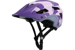 DKONI Mountain Bike Helmet, Lightweight MTB Cycling Bicycle Helmet with Visor and PC Shell for Adults, Youth, Men & Women