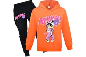 MOEYIQI Girls Hoodie Tracksuit Kids Sports Hoodies and Jogging Pants Clothing Set 1-13 Years