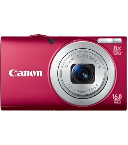 Canon PowerShot A4000 IS Digital Camera - Pink (16.0 MP, 8x