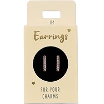 Orecchini A Cerchio Con Pietre Rosa Depesche - Placcati Oro, Regalo Elegante Per Donne, Confezionati In Scatola - Foto 11