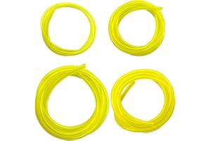 MAKENLUG 4 Pcs Fuel Line Hose Tube Universal Fuel Line Petrol Fuel Line Hose Tube Replacement Oil Tube Pipe for Chainsaw Weedeater Mower Trimmer and Blower (1m*4 Size)