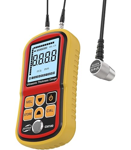 Telituny WT100A Schichtdickenmessgerät – Digital, Tragbar, 1-225mm, Für Lack, Auto, Metall, Kunststoff & Kupfer