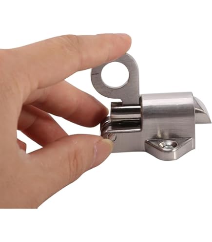 Veergrendel, roestvrij staal, 304, deurgrendel, veergrendel met rubberen handgreep, deurgrendel met veer, vergrendelslot, schuifgrendel, deurgrendel voor schuurdeuren, deuren, ramen, garages, diameter