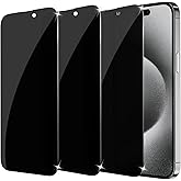 Coverzone Hayalet Gizlilik Filtreli Ekran Koruma iPhone 15 İle Uyumlu 0.33mm İncelik Privacy Cam Hayalet 5D Gizlilik Filtreli