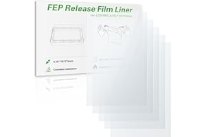 UNITAK3D 5 PCS Saturn 4 Ultra FEP Release Liner Film 273x176x0.15mm, 95% Transmitancia de Luz FEP Compatible with Elegoo Saturn 2/3/4/4 Ultra/4 Ultra 16K LCD MSLA DLP Resin Impresoras 3D