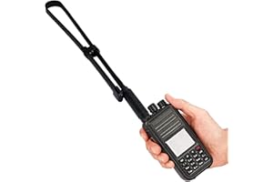GARSENT Antenne Talkie Walkie, Antenne VHF/UHF Double Bande Antenne Talkie Walkie Pliable pour UV-5R, UV-5RA, UV-5RC, UV-5RE, UV-82, etc.(47cm)