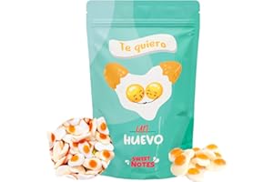 SWEET NOTES Bolsa de chuches para regalar, Golosinas con mensaje de amor 100gr, Regalo original para parejas y aniversarios, Chucherías, Dulces, Golosinas para novios (Parejas, Huevo)