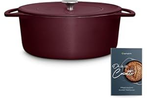 SPRINGLANE KITCHEN Cocotte in ghisa (Ruby Earth, tondo, 24cm, 4 L)