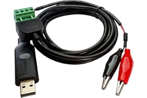 DSD TECH SH-U13 Adattatore da USB a RS485 con Clip a Coccodrillo Compatibile con Windows Linux e Mac OS