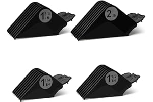 Wowteam Trimmer Aufsätze Aufsteckkamm für Wahl Haarschneidemaschine 16 14 12 10, für Clipper und Babyliss FX870, 4 Stück Set für mehrere Größen Universal 1.25„, 1.5“,1.75„,2“, Schwarz