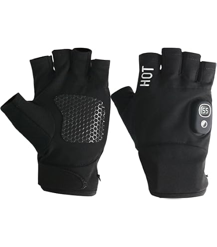 Mitaines Chauffantes Rechargeables - Gants Chauffants Électriques 3 Températures - Batterie 2000 MAh - 10