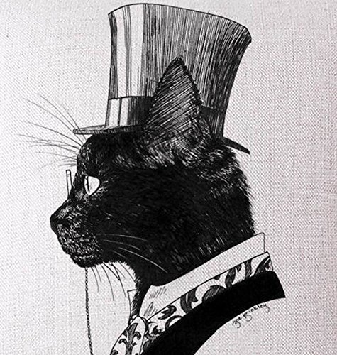 Schwarz & Weiß Arts Dekorative Kissenhülle – Hohe Qualität gedruckt Kissenbezug, 45 cm x 45 cm/18 x 18 - 2