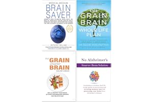 Medical Medium Brain Saver [Hardcover], The Grain Brain Whole Life Plan, No Grain Smarter Brain Body Diet Cookbook, No Alzheimer's Smarter Brain Keto Solution 4 Books Collection Set