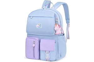 ZLLOO Rainbow Preschool Backpack Waterproof School Backpack Little Kid Book Bag for Teens Girls Gift