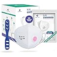 CAREVIEW N95 | FFP2 Model No. CV1221V,Ear Loop With Exhalation Valve Filter(Pack of 10) Protective Face Mask with 6 Layered Filtration